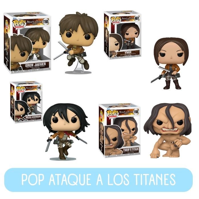 Funko Pop Ataque a los titanes Diferentes diseños a elegir