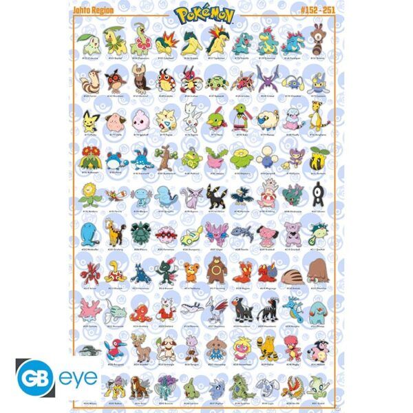 Poster Pokemon Johto