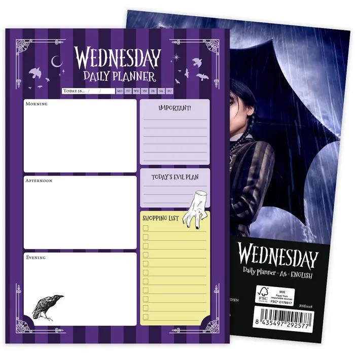 Planificador Miércoles Addams