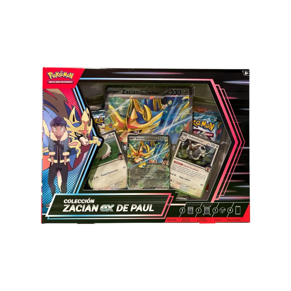 Pokemon Coleccion Zacian ex de Paul
