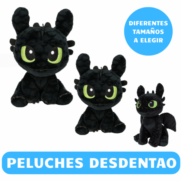 Peluche Desdentao Cómo entrenar tu Dragón