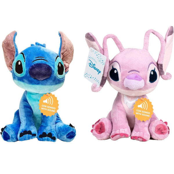Peluche Stitch Angel Disney 30cm con sonido