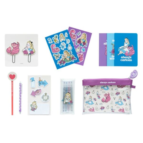 Set Papelería Alicia Disney