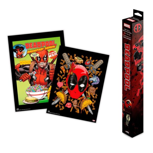 Set 2 Pósters Deadpool 52x38cm