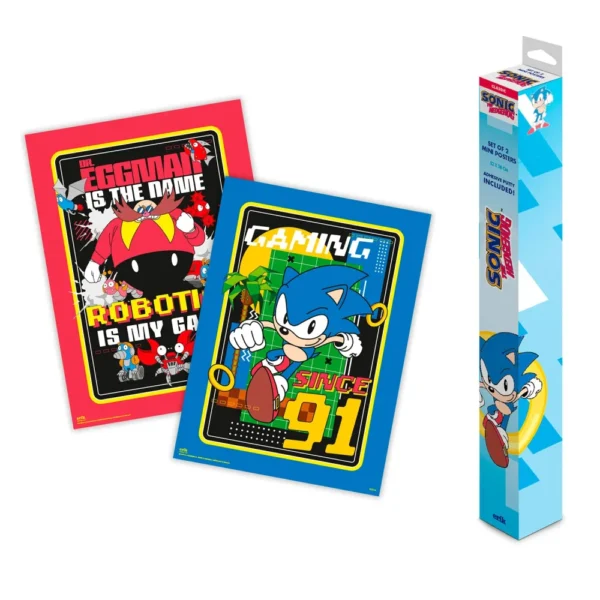 Set 2 Pósters Sonic